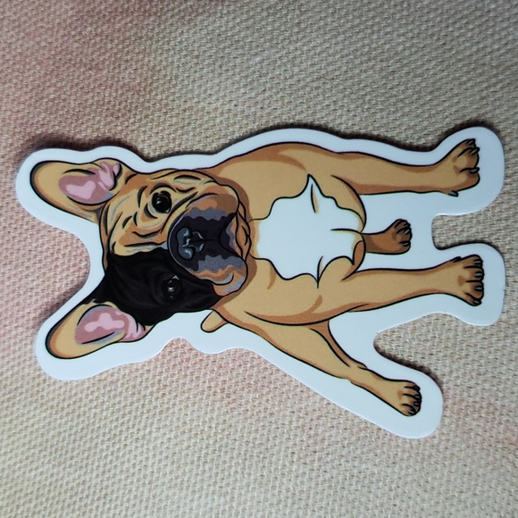 (J) Frenchie Bulldog Sticker Doggie Dog Mom Puppy - Picture 1 of 5